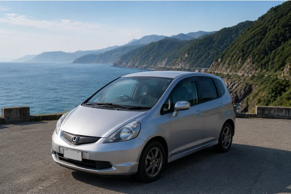 Силуэтное изображение автомобиля Honda Fit для аренды
